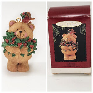 Vintage 1995 Hallmark Keepsake Christmas Ornament Forever Friends Bear Holiday